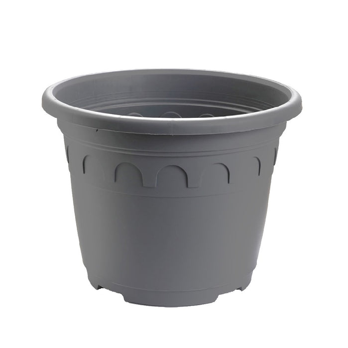 23cm (5.9 Litre) Roma Round Planter - Grey