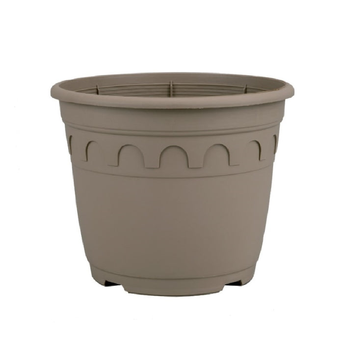 23cm (5.9 Litre) Roma Round Planter - Taupe