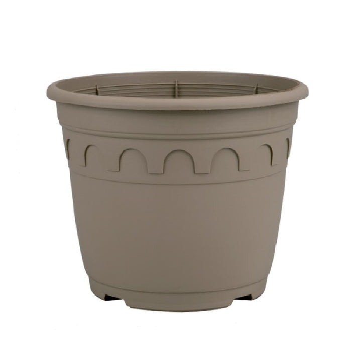 26cm (8.7 Litre) Roma Round Planter - Taupe