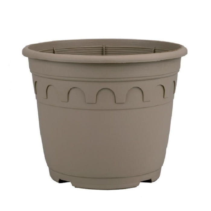 28.5cm (11.5 Litre) Roma Round Planter - Taupe
