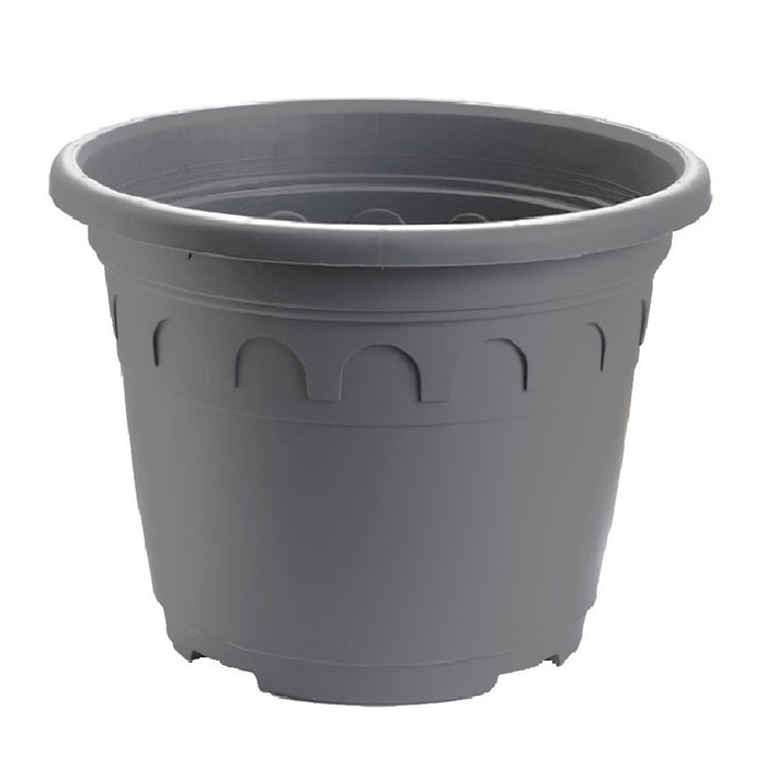31cm (15 Litre) Roma Round Planter - Grey
