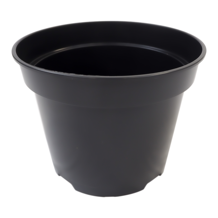 26cm Round plant pot - BLACK