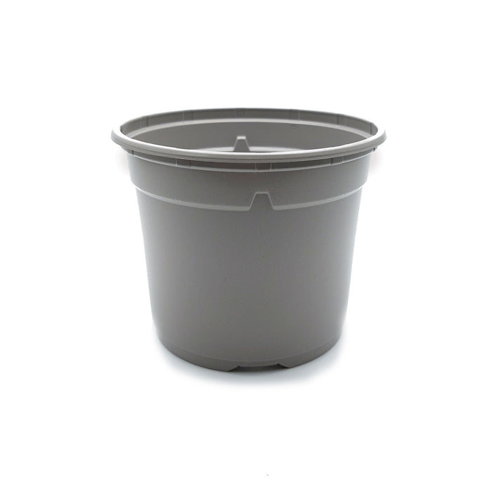 13cm High Duo Round Plant Pot - Taupe