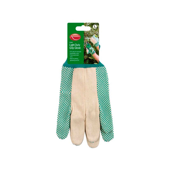 Ambassador Light Duty Grip Glove PVC dots for extra grip