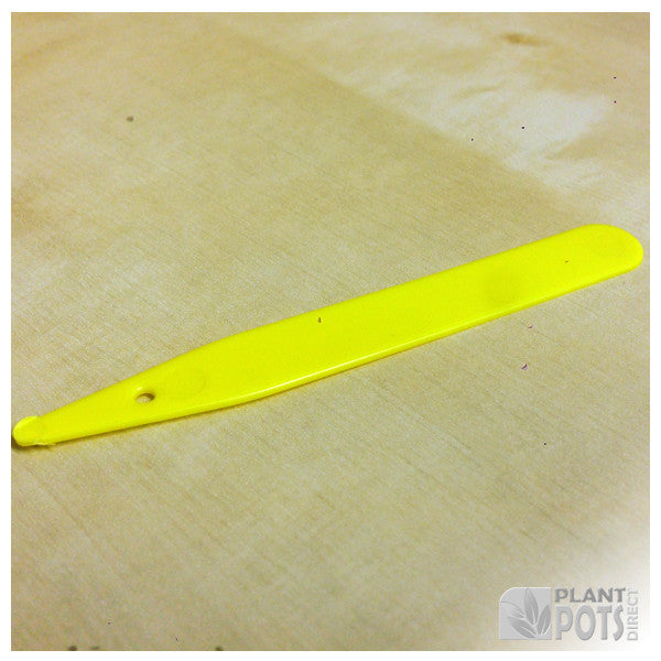 4" yellow plastic plant label