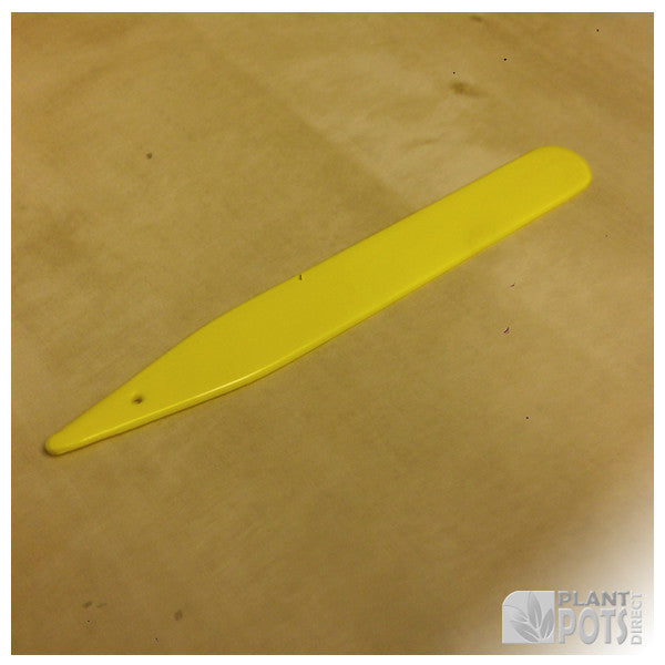 6" Yellow plastic plant label