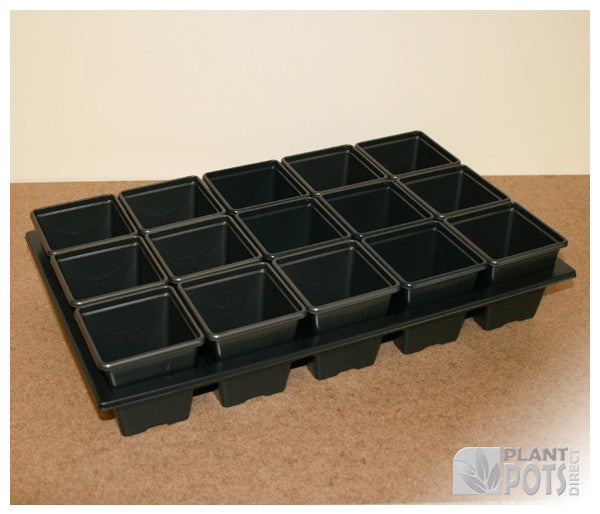 7cm Square plant pot set - 15 pots