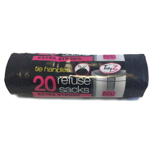 Tidyz Extra Strong Refuse Sacks Roll of 20
