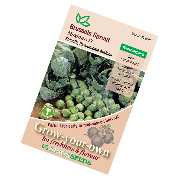 Brussels Sprout Maximus F1 Hybrid Seeds