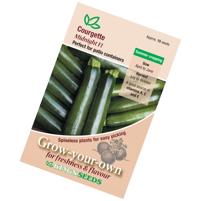 Courgette Midnight F1 Seeds