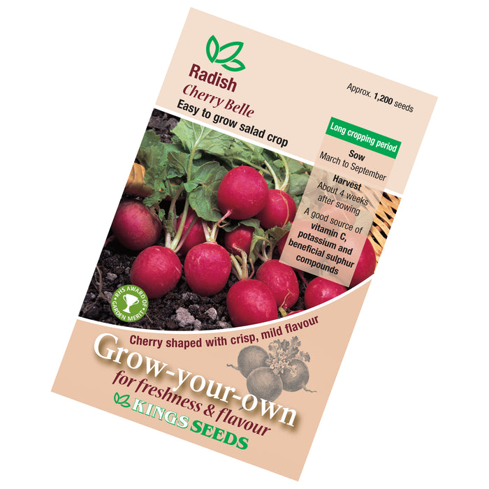 Radish Cherry Belle Rhs Agm Seeds