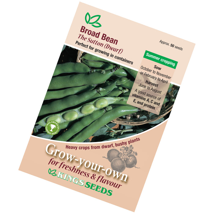 Broad Bean Sutton Dwarf seeds