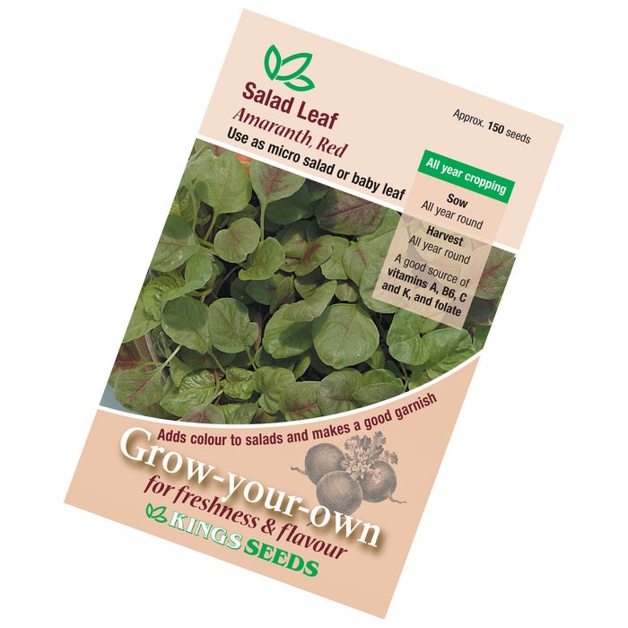 Salad Leaf Amaranthus Red Seeds