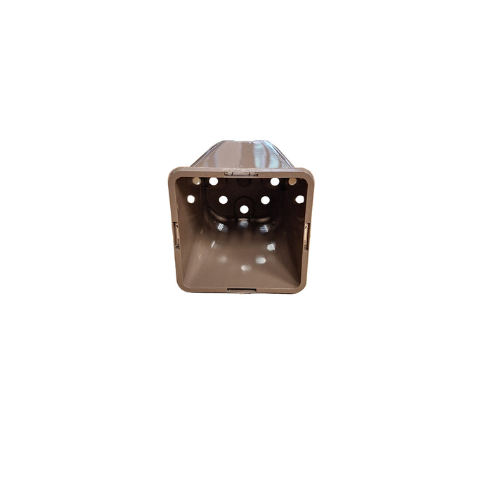 11.2cm 1L Sq Round Plant Pots - Taupe