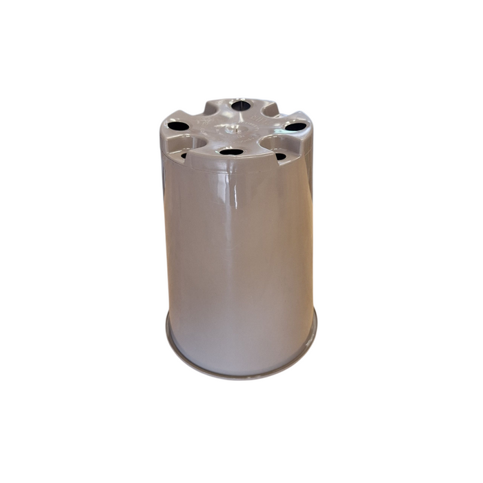 14cm 2L Round Plant Pots - Deep - Taupe