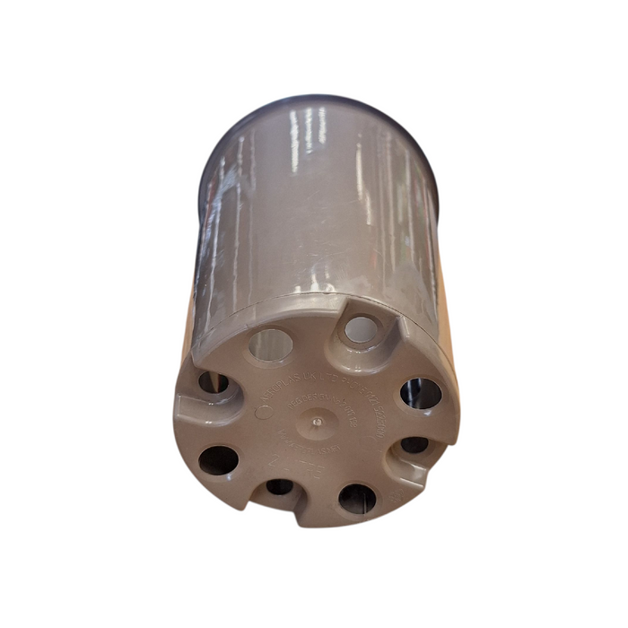 3l plant pot 16cm 3L Round Plant Pots - Deep - Taupe