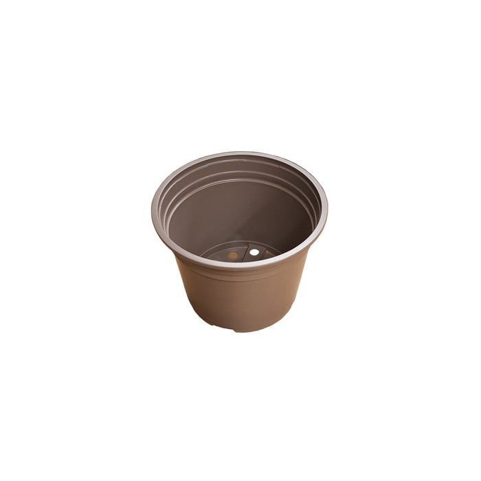 17cm 2L Round Thermo-Formed Pots - Taupe