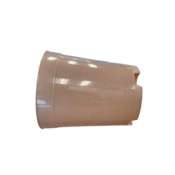 18cm 4L Round Plant Pots - Deep - Taupe