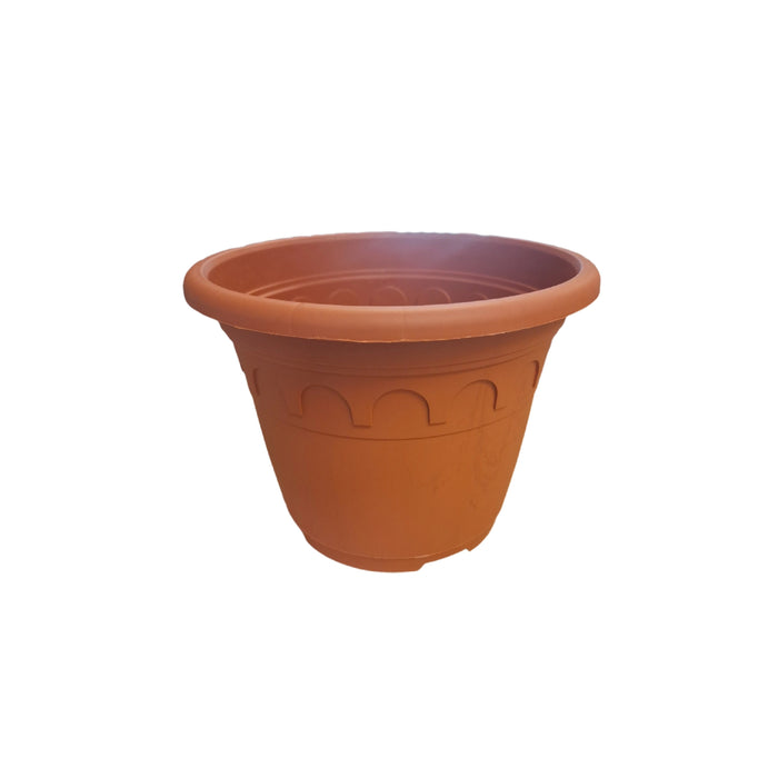18cm (3 Litre) Roma Round Planter - Clay
