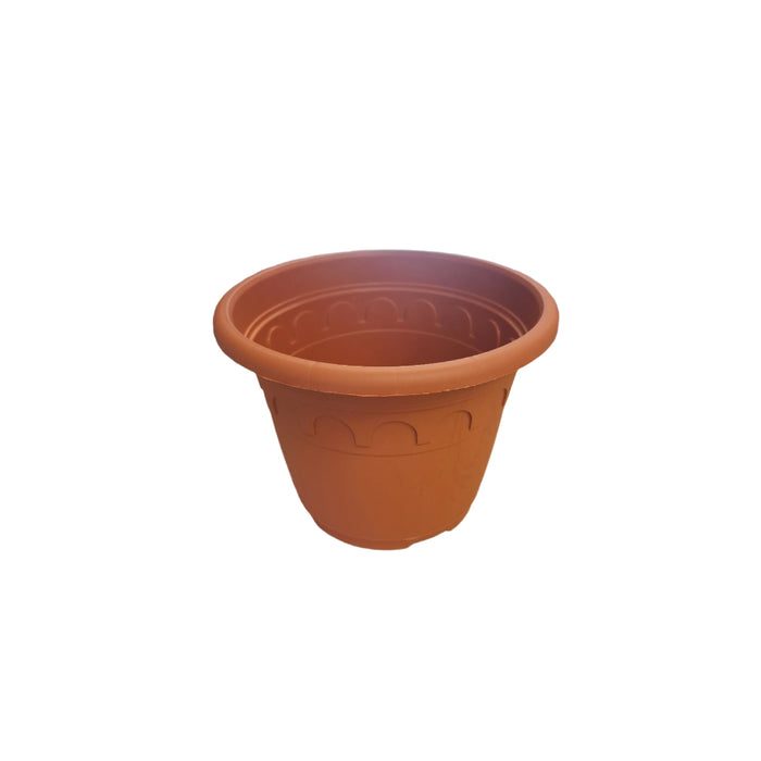 18cm (3 Litre) Roma Round Planter - Clay