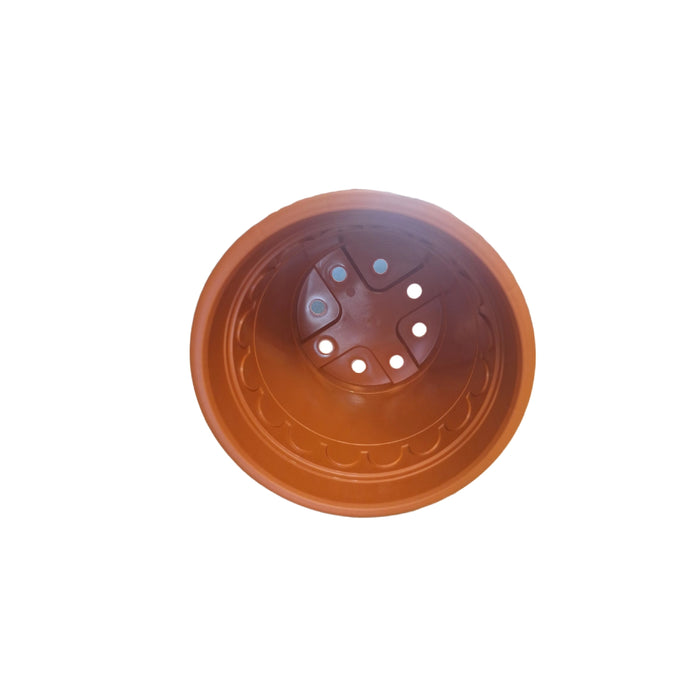 18cm (3 Litre) Roma Round Planter - Clay