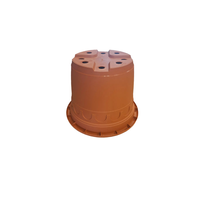 18cm (3 Litre) Roma Round Planter - Clay
