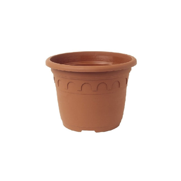 18cm (3 Litre) Roma Round Planter - Clay