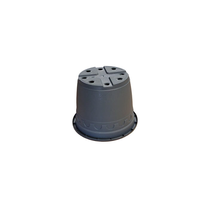 20cm 3L Round Plant Pots - Roma - Grey