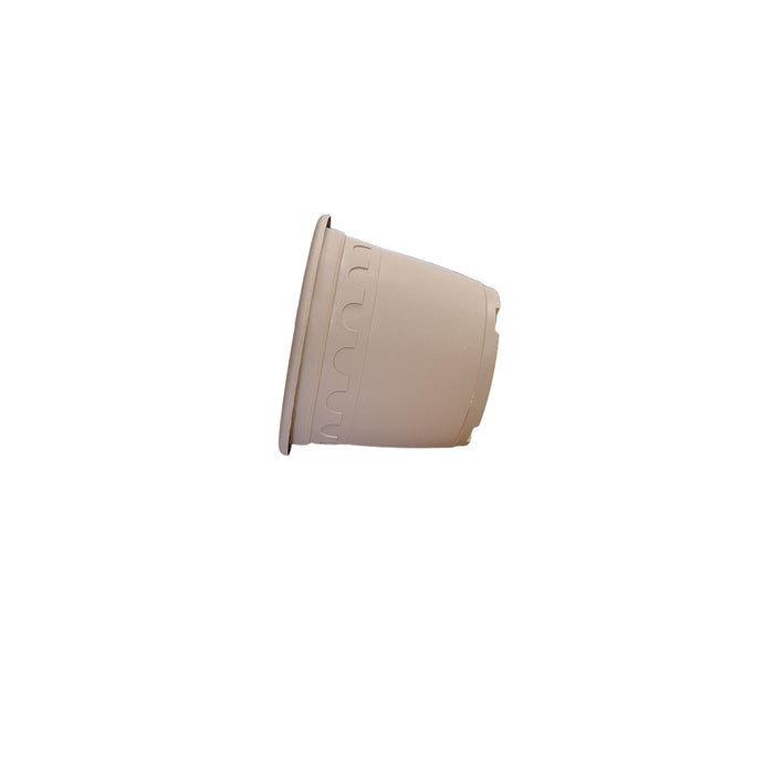 20cm 3L Round Plant Pots - Roma - Taupe