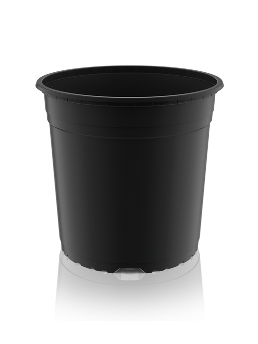 22cm Round plant pot - Black (5L)