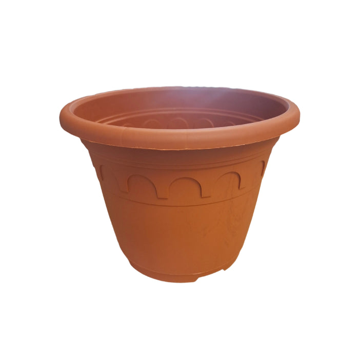 21cm (4.6 Litre) Roma Round Planter - Clay