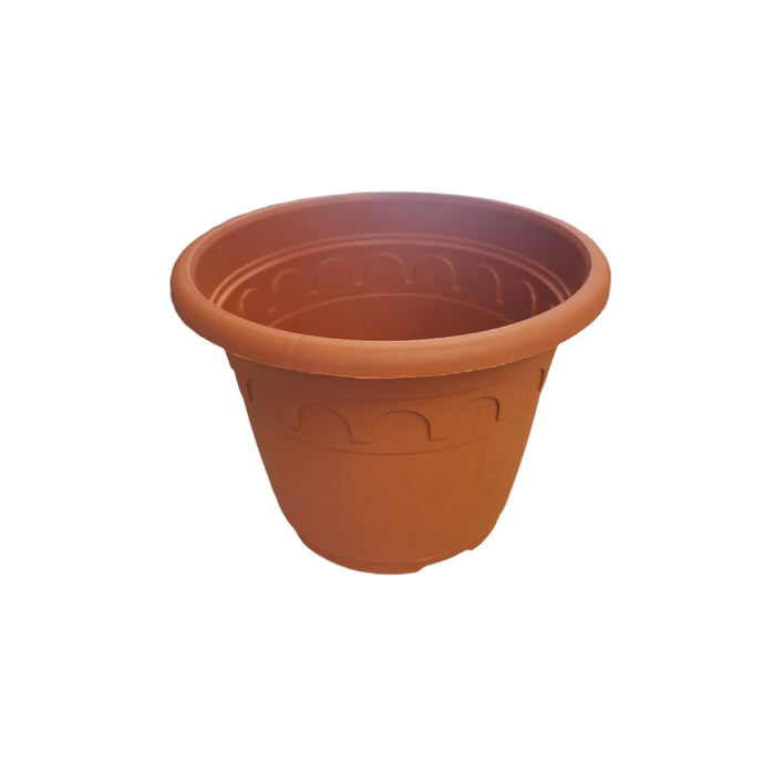 21cm (4.6 Litre) Roma Round Planter - Clay