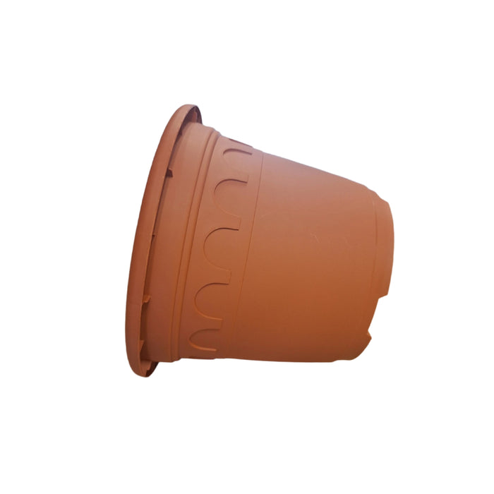 21cm (4.6 Litre) Roma Round Planter - Clay