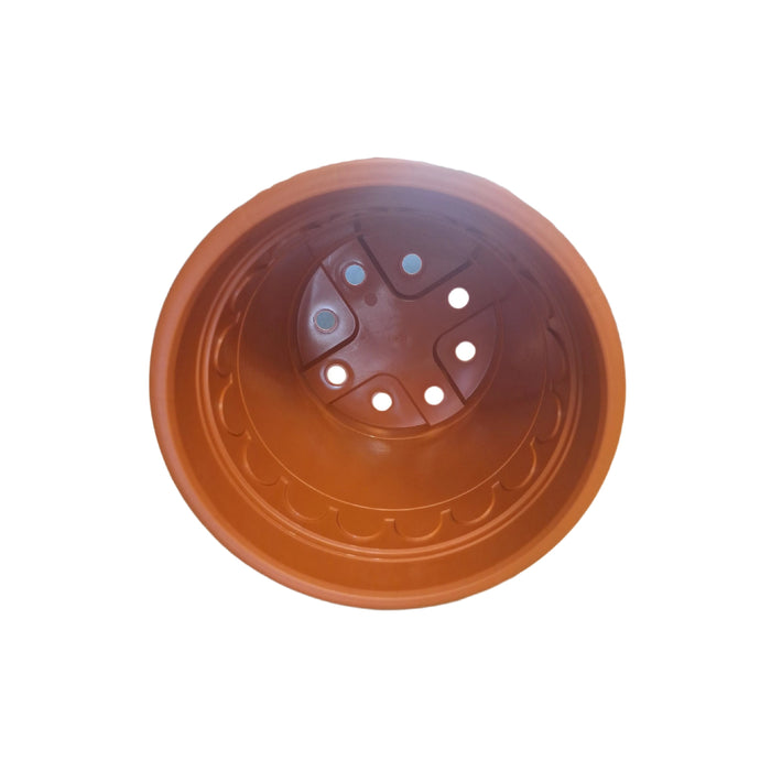 21cm (4.6 Litre) Roma Round Planter - Clay