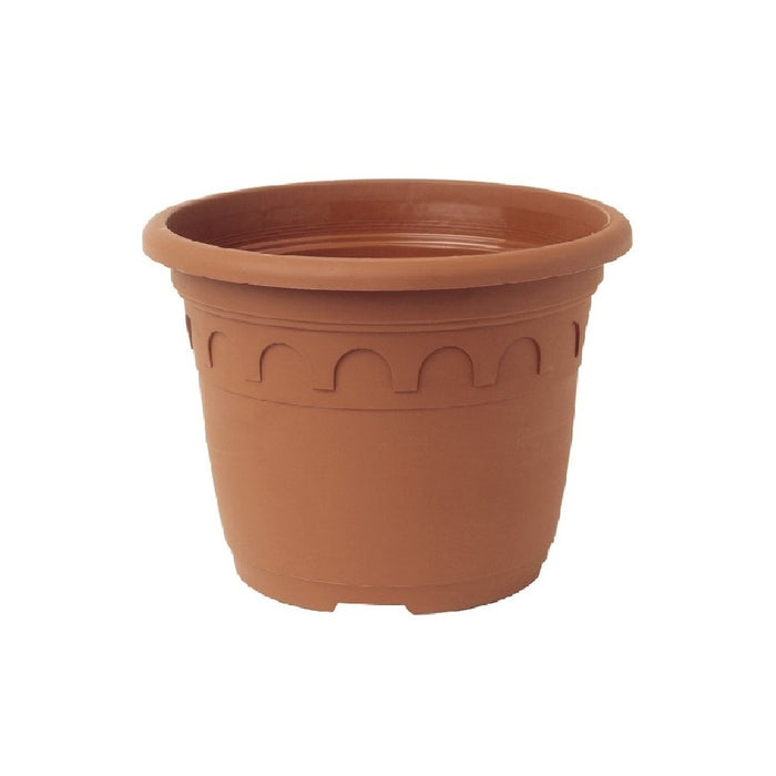21cm (4.6 Litre) Roma Round Planter - Clay