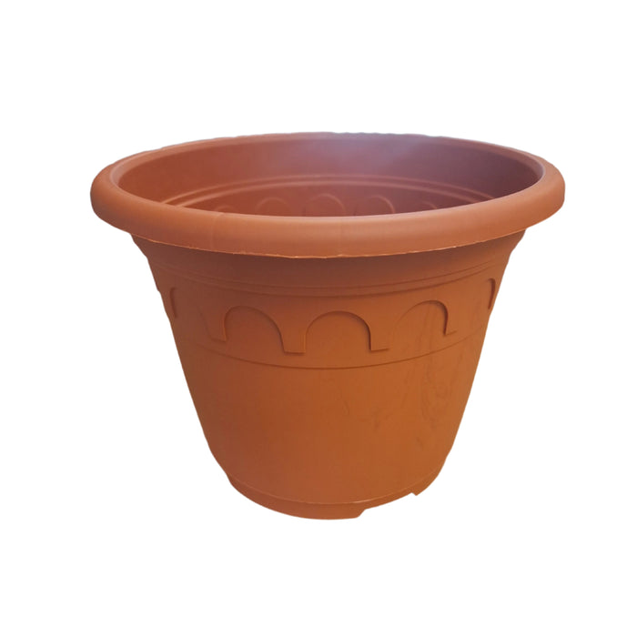 23cm (5.9 Litre) Roma Round Planter - Clay