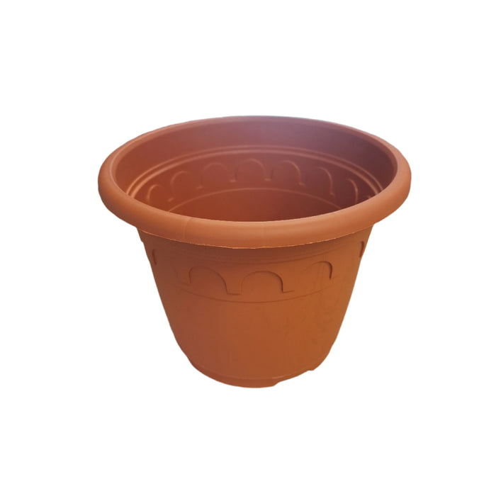 23cm (5.9 Litre) Roma Round Planter - Clay