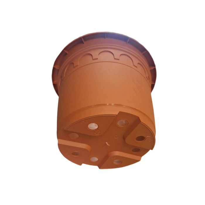 23cm (5.9 Litre) Roma Round Planter - Clay