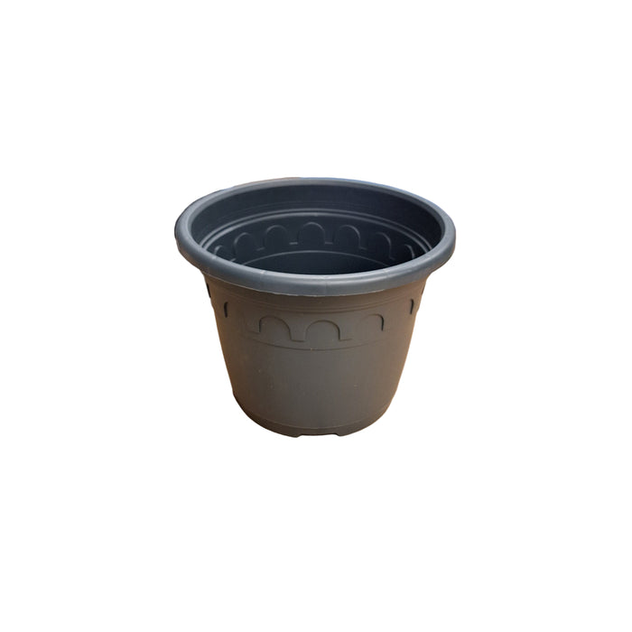 25cm (5.9 Litre) Roma Round Planter - Grey