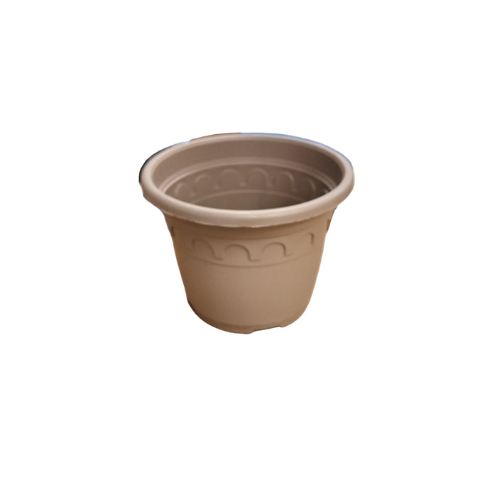 25cm (5.9 Litre) Roma Round Planter - Taupe