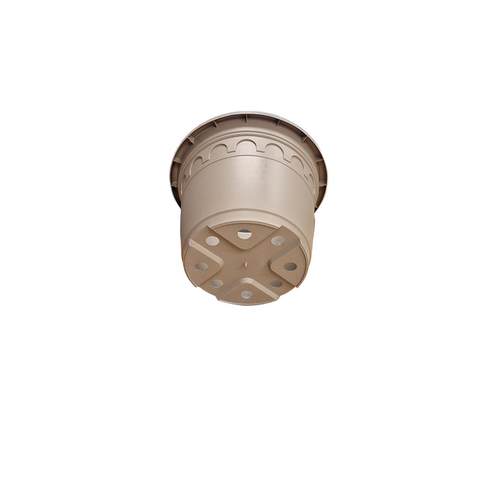 25cm (5.9 Litre) Roma Round Planter - Taupe