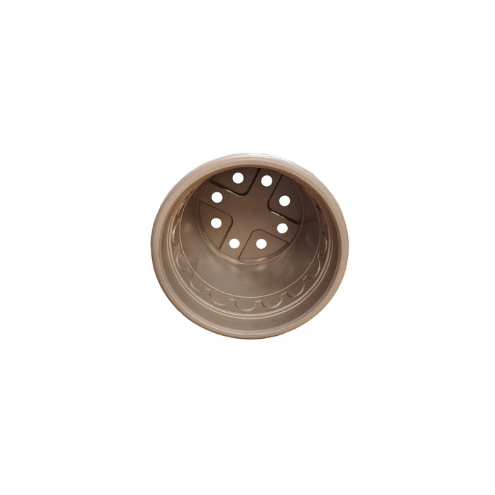 25cm (5.9 Litre) Roma Round Planter - Taupe
