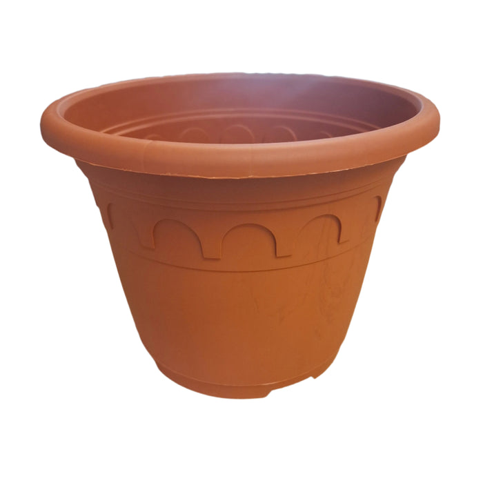 29cm (8.7 Litre) Roma Round Planter - Clay