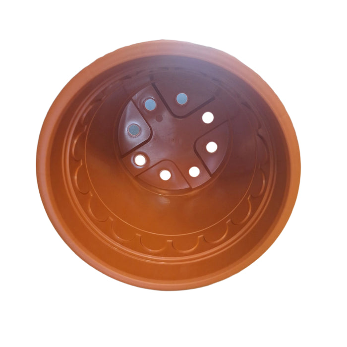 29cm (8.7 Litre) Roma Round Planter - Clay