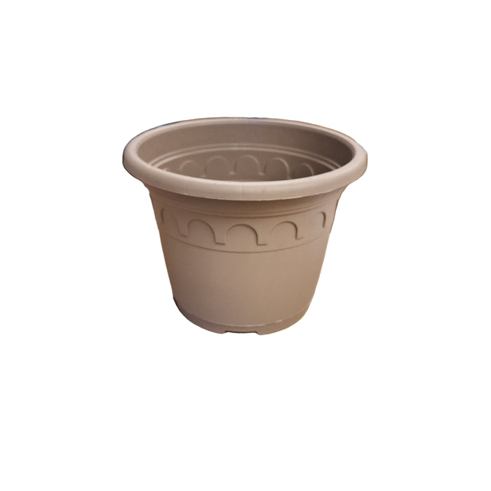 29cm (8.7 Litre) Roma Round Planter - Taupe