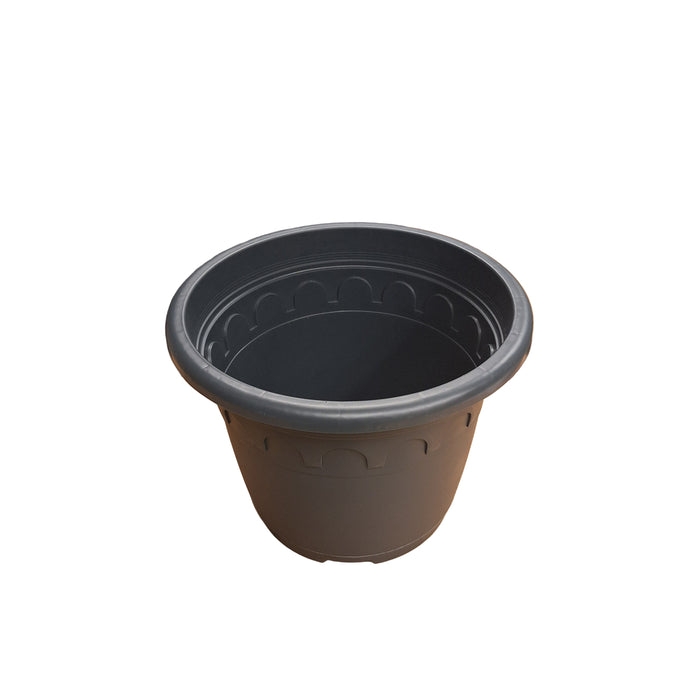 32cm (11.5 Litre) Roma Round Planter - Grey