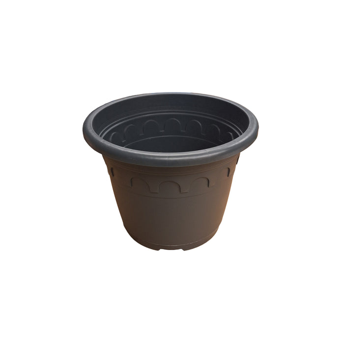 32cm (11.5 Litre) Roma Round Planter - Grey