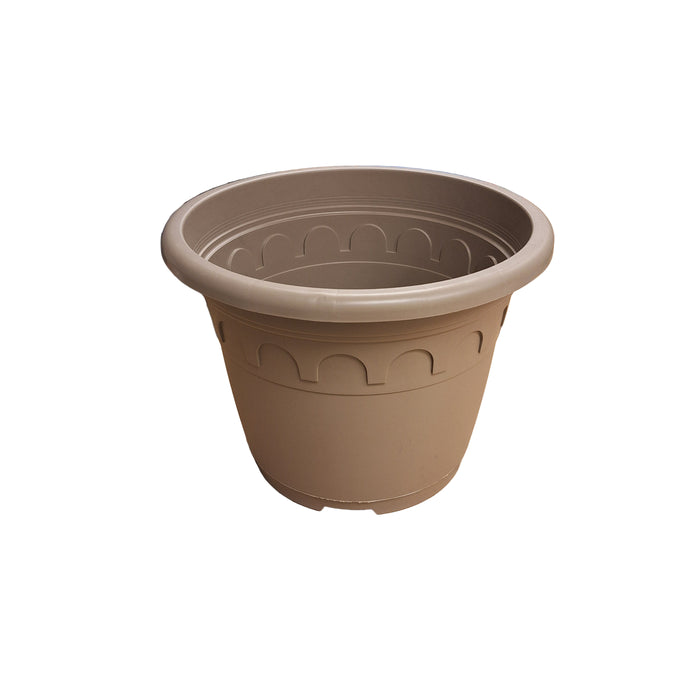32cm (11.5 Litre) Roma Round Planter - Taupe