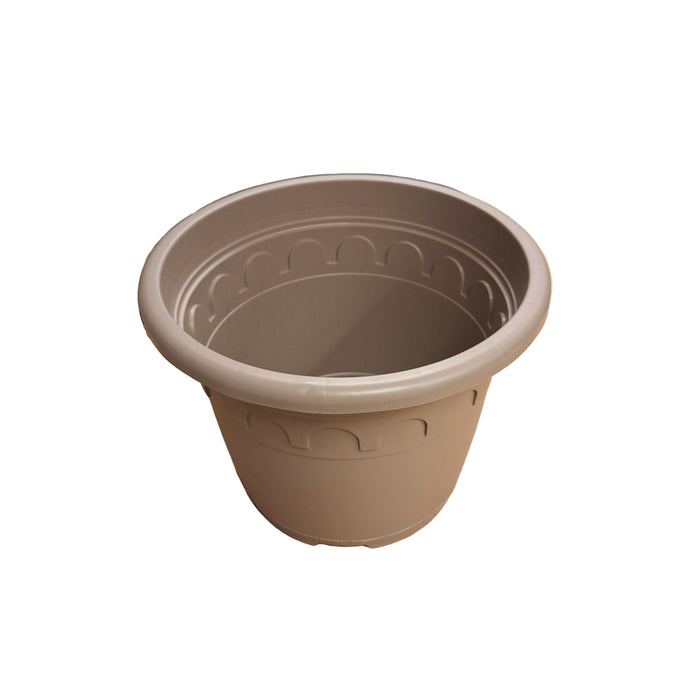 32cm (11.5 Litre) Roma Round Planter - Taupe