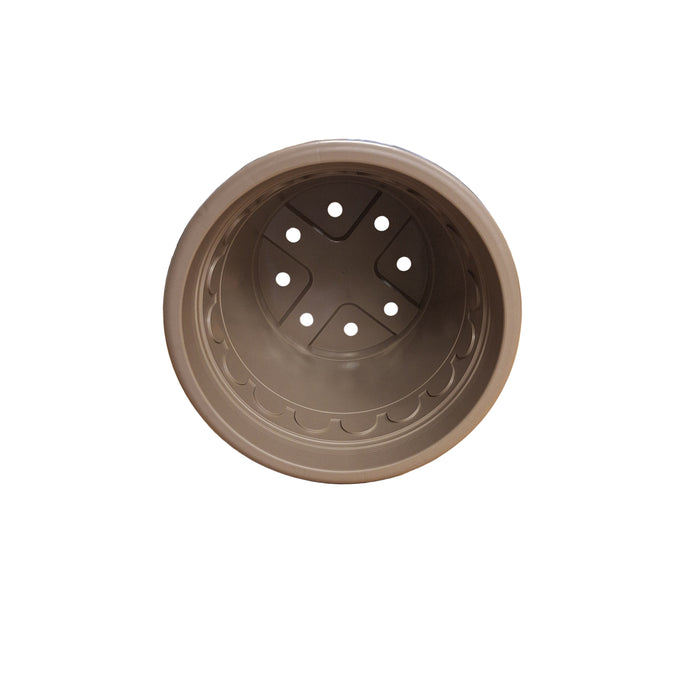 32cm (11.5 Litre) Roma Round Planter - Taupe